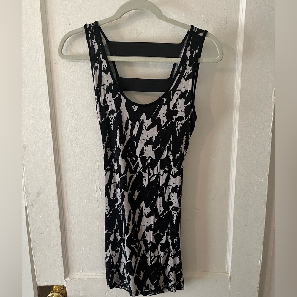 Greylin - Black & White Geometric Night Out Dress